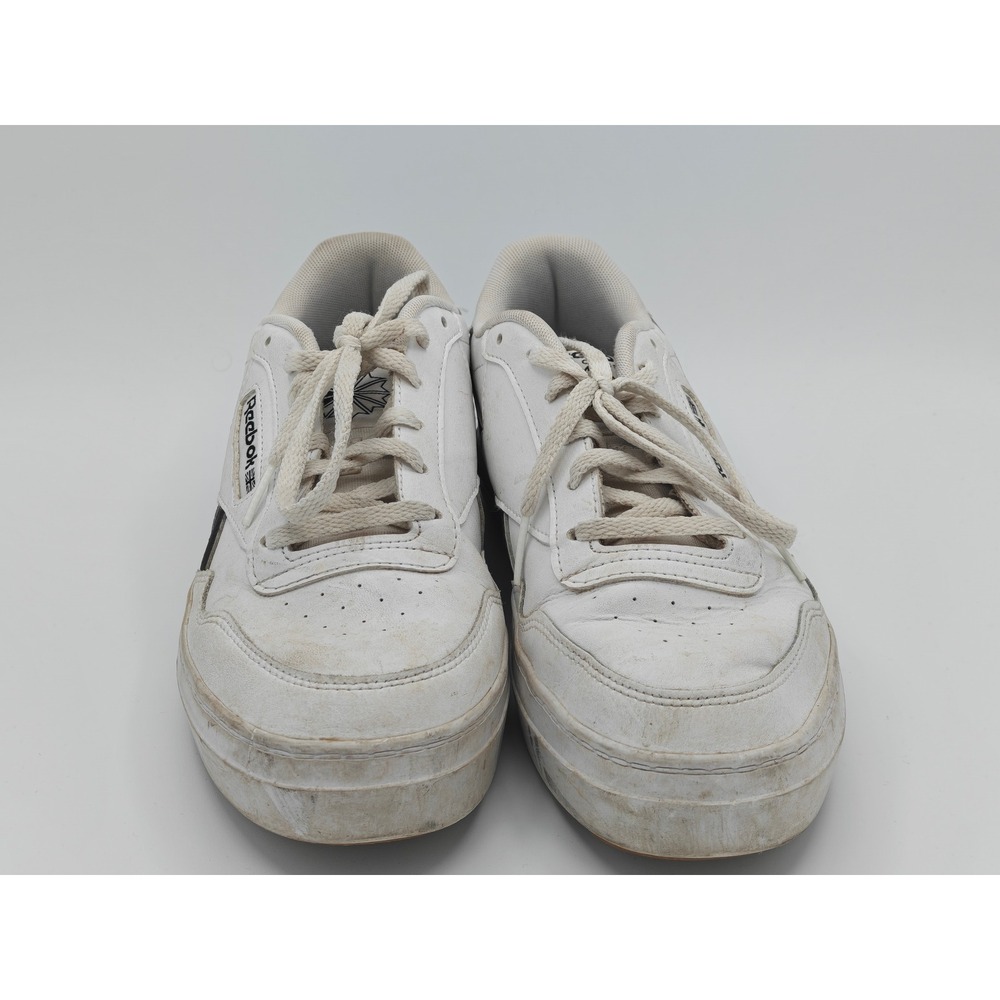 Reebok Classic Club Memt Womens White Black Platform Sneakers G54832 Size 8.5